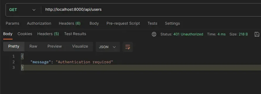 If user is logged out, we cannot access the route